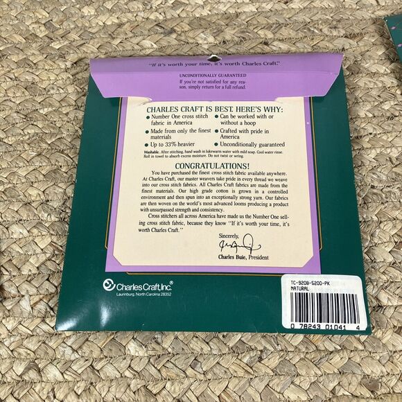 Lot Of‎ 3 Charles Craft Cross Stitch 14ct 20ct Aida Irish Linen - Picture 9 of 10